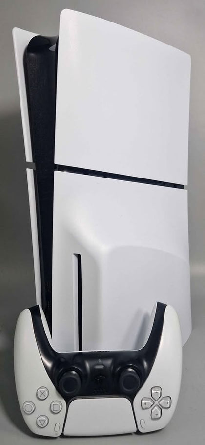 Sony Playstation 5 Slim Console, 1TB, White, Boxed with leads and one controller
