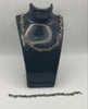 Silver Marcasite Stone Necklace and Bracelet