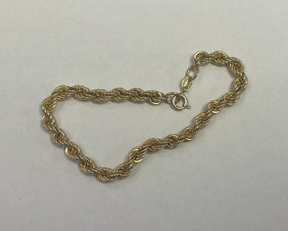 9ct Gold Rope Design Bracelet