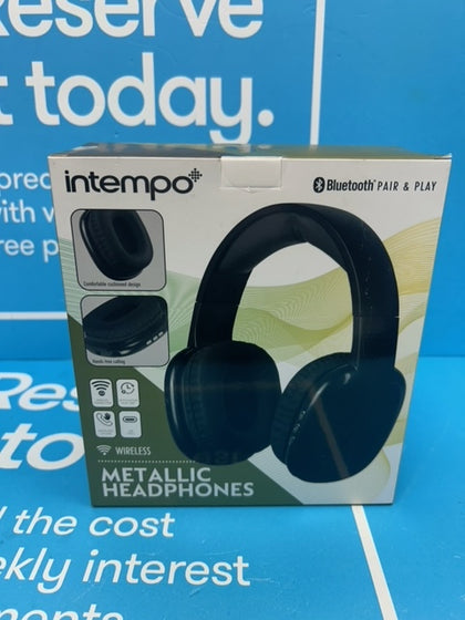 Intempo Wireless Metallic Headphones - Black