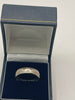 18ct White Gold Ring With Clear Stones - Q