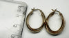 9ct gold loop earrings