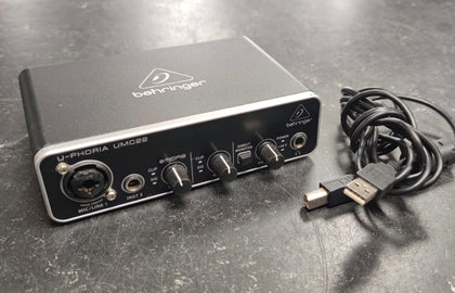 Behringer U-PHORIA UMC22 USB Audio Interface**Unboxed** COLLECTION ONLY