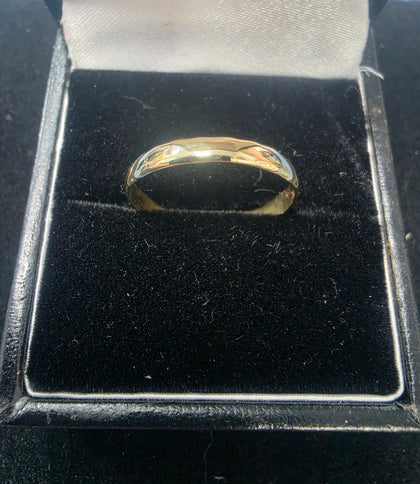 18ct GOLD RING 750 1.3G Size O