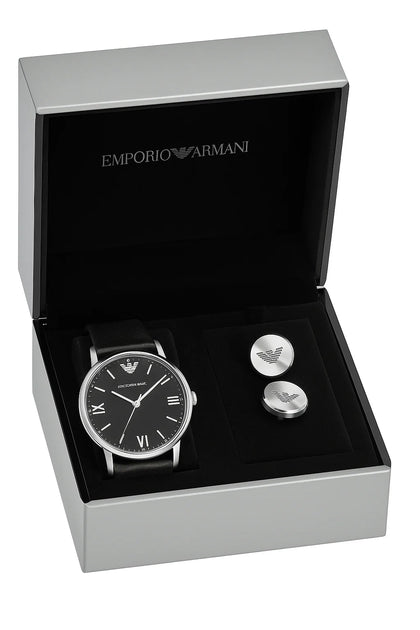 Emporio Armani watch & cuffLinks