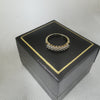 9K Gold Ring with Diamond Stones, 1.5Grams, Hallmarked and Tested (375), Size: J