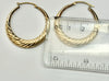 9ct yellow gold hoop earrings