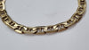 9ct Gold Anchor Link Bracelet 7.8"
