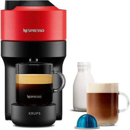 Nespresso Vertuo Pop Coffee Pod Machine by Krups Spicy Red