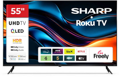 Sharp 55in 4K Ultra HD Roku Smart LED TV