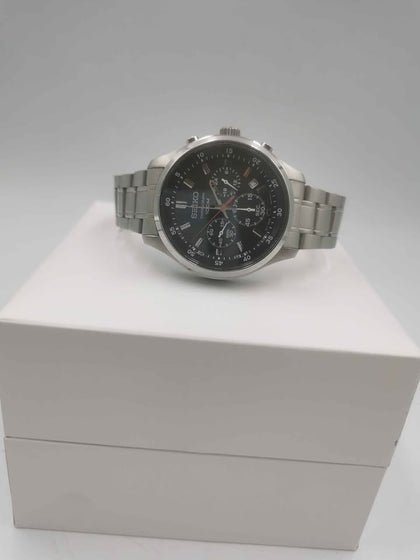 Seiko 4T53-00B0 Men's Stainless Steel Quartz Watch With Original Box