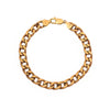 Pre-owned Hollow 9ct Gold Curb Chain Bracelet 8.5 Inch