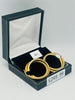 9CT YELLOW GOLD, 375 HALLMARKED DOUBLE HOOP CEROLE INTERTWINED EARRINGS, 4.23G, BOXED