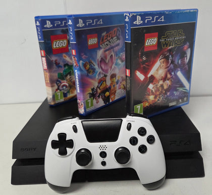 Sony PlayStation 4 500GB Console & 3 Games