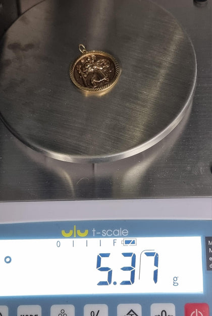 9ct Gold Large St Christopher