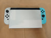 Nintendo Switch OLED Console with white and blue joycon