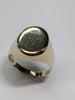 9ct gold smooth signet ring