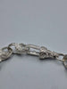 925 Sterling Silver Large Patterned Tulip Bracelet - 8" Long - 20.08 Grans **BRAND NEW