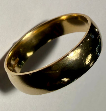 9CT Gold Wedding Band - Size R