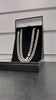 925 SILVER STERLING HALLMARKED, CURBED CHAIN, 22", 64.3G, BOXED, PRE OWNED