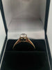 14ct Yellow Gold Solitaire Ring With CZ Stone - 2.54 Grams - Size T