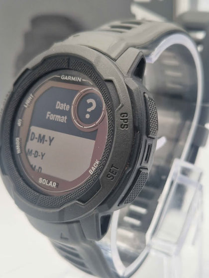 Garmin Instinct 2 Solar GPS Smartwatch – Graphite – Unboxed