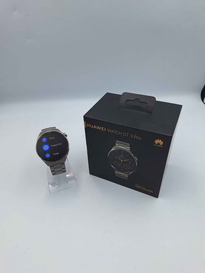 Huawei Watch GT 3 Pro 46MM Smart Watch - Light Titanium Strap - Boxed With Charger