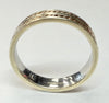 9ct white and rose gold two toned wedding band size U 1/2