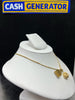 18ct Gold Chain (18 inches) and Fancy Pendant, 4.7g