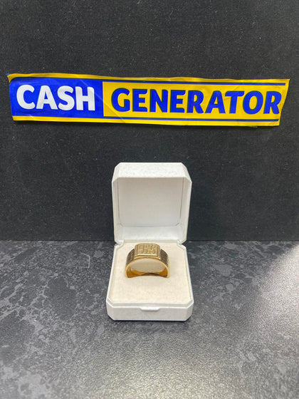 9ct Gold Gent's Ring (Size Z+2) 11.2g