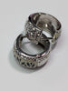 14ct White Gold Reflective Earrings