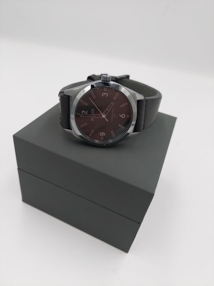 HUGO BOSS 456.1.34.3705 Mens Watch With Leather Strap & Box