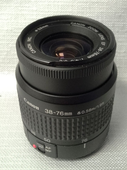 Canon EF 38-76mm f/4.5-5.6 Lens.