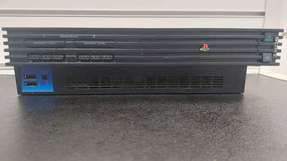 PlayStation 2 console black unboxed with 3rd party controller power cable only no RCA AV cable