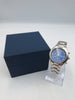 Accurist MB504 blue chronograph quartz stainless steel watch Boxed