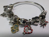 PANDORA 925 SILVER PANDORA CHARM BANGLE WITH CHARMS PRESTON STORE