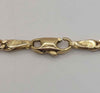 9ct yellow gold chain with F&S pendant with white stones 19.22g Boxed 24"
