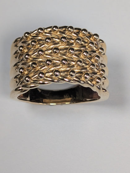 9CT GOLD KEEPER RING