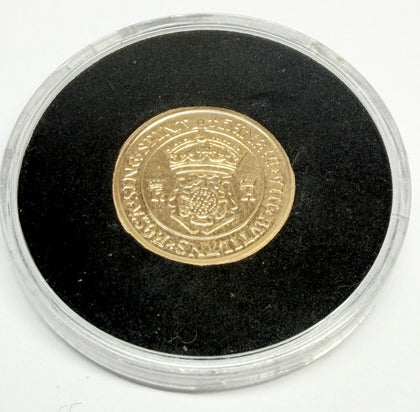 9ct Gold Henry VII Crown Of The Double Rose Coin