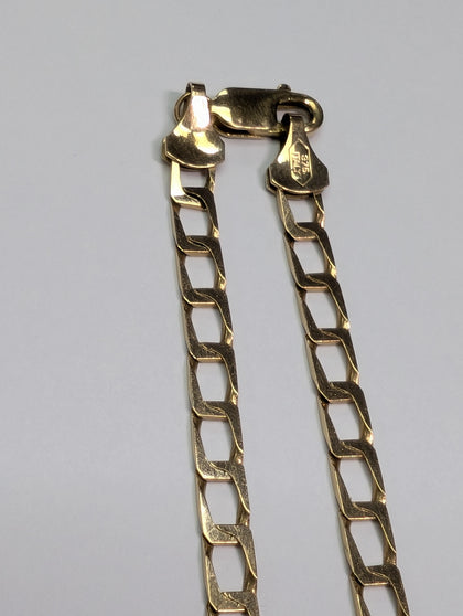 9CT GOLD SQUARE LINK CHAIN