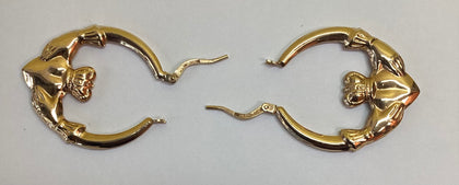 9ct yellow gold earrings