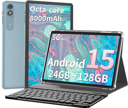 Relndoo 2025 Android 15 10.1 Inch Octa-Core 2-in-1 Tablet ** Boxed **