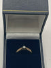 9ct Gold Ring With Clear Stone - L
