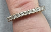 9ct Gold half eternity diamond ring