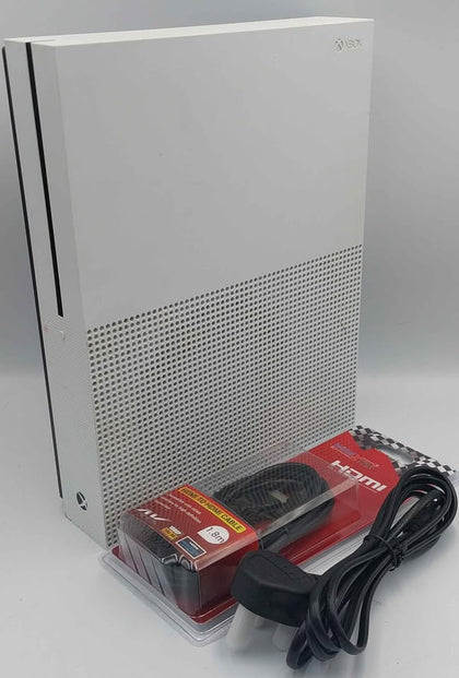 Xbox One S Console, 1TB, White with cables NO PAD unboxed