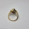 18ct Gold 0.90ct Sapphire and 0.30ct Diamond Marquise Ring- Size N (RRP £3350)