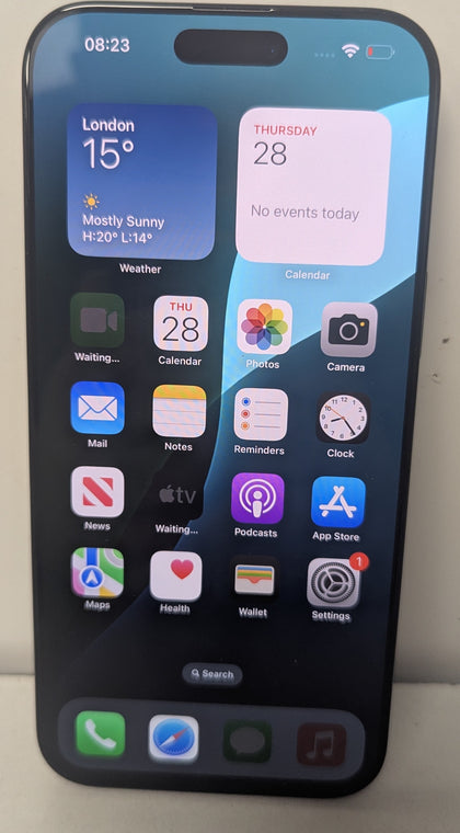 Apple iPhone 16 Pro Max - 256GB - Black Titanium 100% battery health