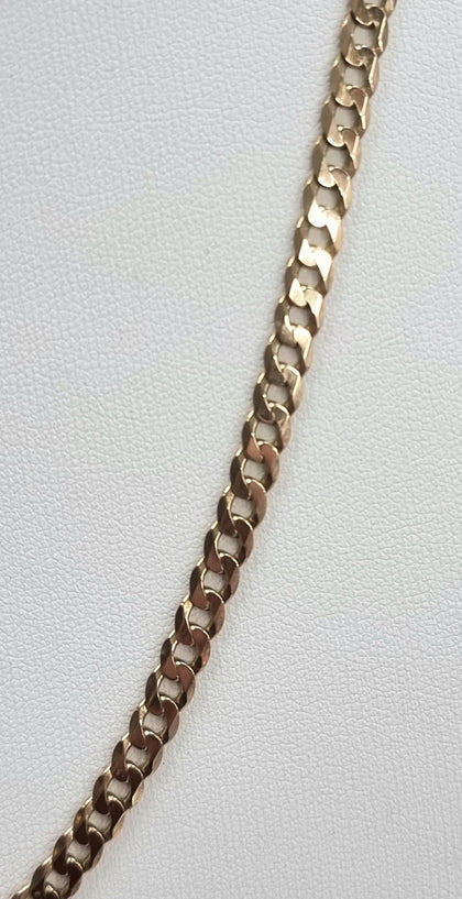 9ct Yellow Gold Curb Chain 20
