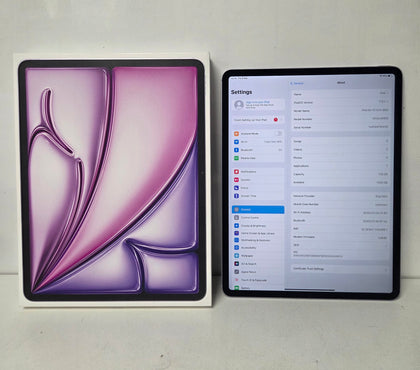 Apple iPad Air 11-inch M2 (2024) - Wi-Fi & Cellular unlocked 128GB  Purple Like New !00% Battery health & Zero Cycle Count