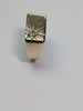 9ct Gold Diamond Block Ring Size S